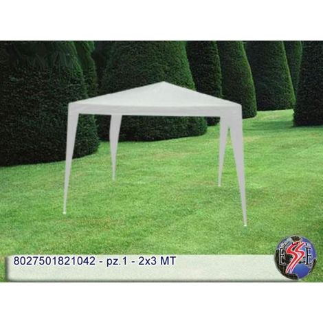 Gazebo bianco 3x2 nylon