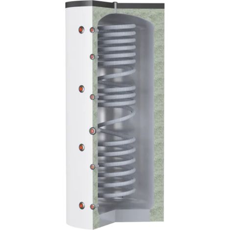 Ballon Chauffage 200L avec serpentin ECS Inox 2,9L - THERMADOR - BSES0200HE