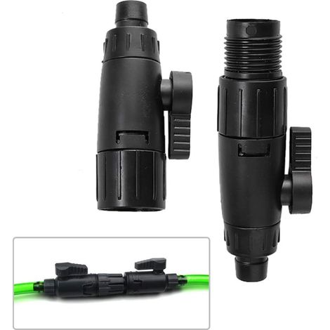 Aquarium-Schlauchventil, Aquarium-Schlauchrohr, Schnellverschluss-Anschlussadapter (12 mm bis 16 mm) (1/5)