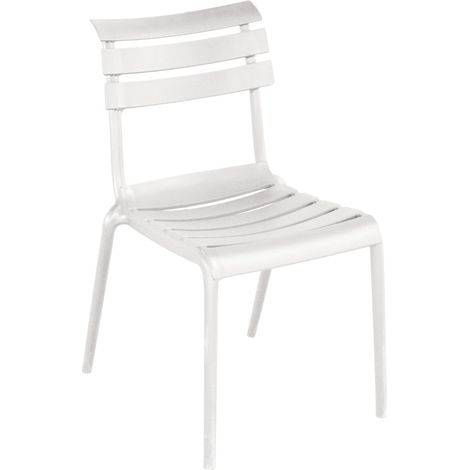 Sedia in polipropilene con fibra di vetro bianco MALIGI HOME MG-GINEVRA Bianco (1/2)