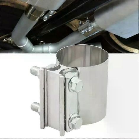 Collier de serrage pour tuyau d'échappement turbo de voiture - 2 pouces en acier inoxydable par (1/5)
