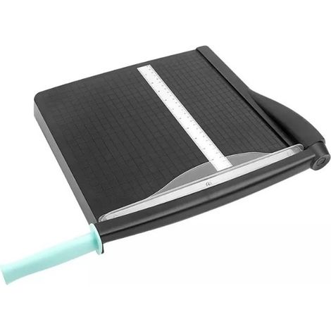 12-Zoll-Papierschneider, Stahlklinge, ergonomischer Griff, rutschfeste Füße, Sicherheitsbügel, Papierschneider für Zuhause, Büro, Geschäft (1/5)