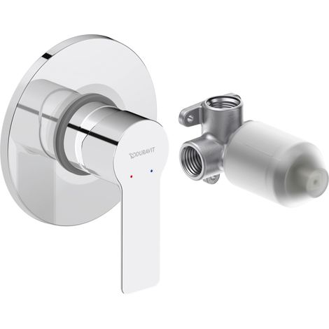 Duravit D-Code monomando empotrado, roseta redonda, DC4210007010