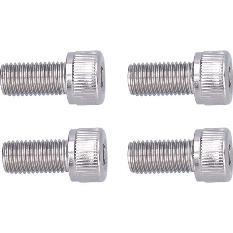 Lot de 4 vis à tête cylindrique creuse M10x20 en acier inoxydable A2 à filetage fin (1,25 mm) (1/5)