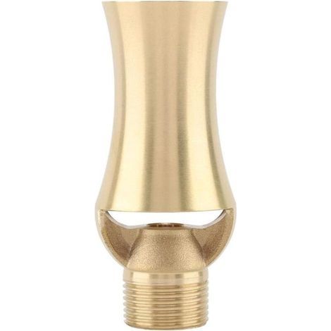 Brass Ice Tower Pond Waterfall Cedar Water Fountain Spray Nozzle, Adjustable Head, Cedar-Shaped Basin Flow Sprinkler Head (1/2''3/4'')