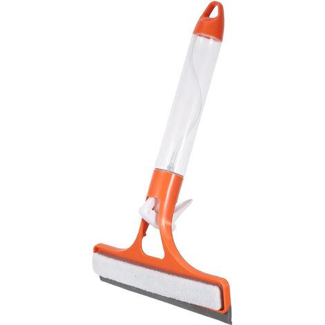 1 raclette avec pulvérisateur, silicone, orange, pour vitres (1/5)