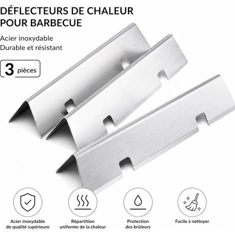 Diffuseur de Chaleur Inox Barbecue Weber Spirit 200 3888863MM 41 × 10 × 7 cm 800 g – Livraison gratuite (1/5)