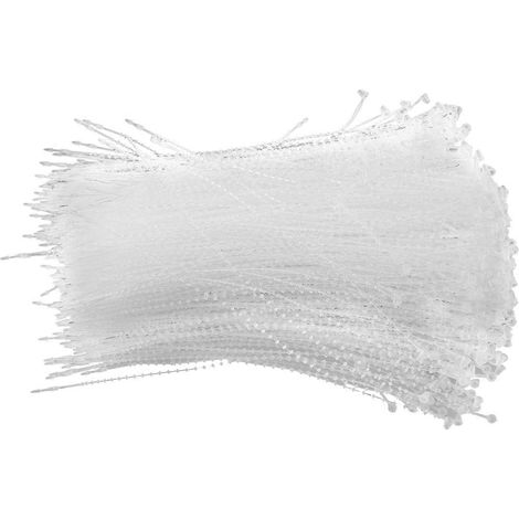 1000 liens à boucle en plastique pour emballage et câbles, 18 cm (1/5)