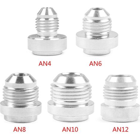 Bouchon de raccord universel à souder AN4 AN6 AN8 AN10 AN12 pour tuyau de fioul - AN12 (1/4)