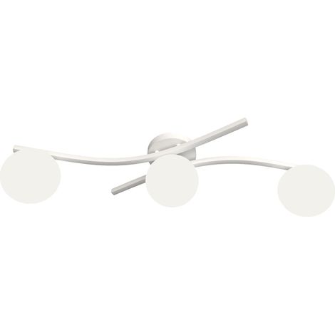 Plafonnier moderne blanc 3 globes E14 10W OPUS Emibig (1/5)