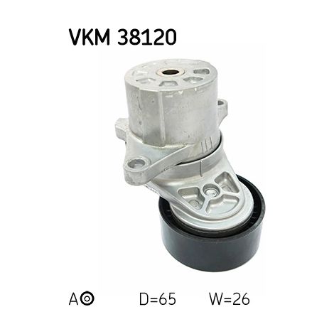 Tendeur de courroie, courroie trapézoïdale à nervures SKF VKM 38120 DODGE