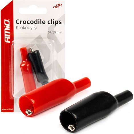 Pinzas de cocodrilo para baterías 5A amio-03045 (1/5)