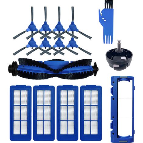Puupaa Replacement Accessories Kit for for RoboVac G40/G40 Hybrid+ Vacuum Cleaner Spare Parts, 1 Roller brush,4 Side Brushes,2 Filters,1 Brush cover (1/4)