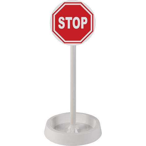 Poteau PVC grande hauteur Blanc sur socle terrasse avec support panneau - 2226127