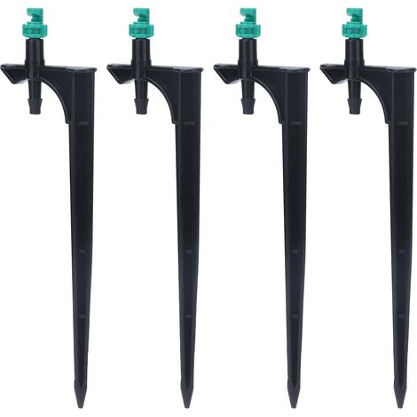 Bewässerungstropfer, verstellbare ABS-Sprühdüse, einfach zu installieren, 20 Stück/Beutel für die Rasen- und Gartenbewässerung (180 Grad mit Kolben)