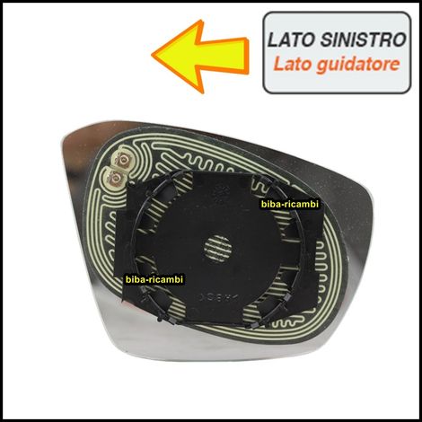 Piastra vetro specchietto termico lato sx-guidatore skoda octavia artB-028