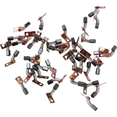 40 pezzi di spazzole di carbone per la sostituzione del motore elettrico per la serie Saeyang, micromotore per manipolo per rettificatrice dentale 3X3X4,5 mm (1/4)