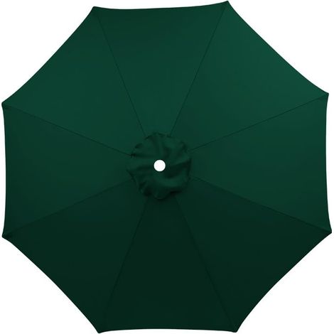 Auvent De Rechange De Parapluie Housse De Rechange 6/8 Baleines 3.0m, Toile De Remplacement pour Parasol De Terrasse, pour Parasol D'extérieur(Épaisseur:Vert foncé,Size:3.0m-6 Baleines)