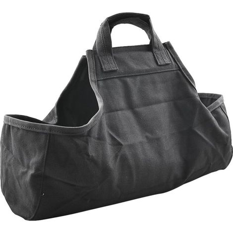 Firewood Carrier Pack, Lightweight and Portable Black Oxford Cloth for Indoor Storage and Fireplace (1/5)