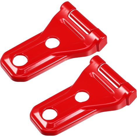2pcs Moteur Capot Charnière Garniture Couvercle pour JL JLU Rouge (1/5)