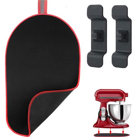 Sliding Mat with Cable Organizers for KitchenAid 4-5 Qt Stand Mixer - Practical Accessory