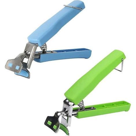 Hot Food Clips, Anti-Scald Bowl Clip, Hot Plate Clip, Multifunctional Non-Slip Hot Plate Clip for Mobile Bowls, Plates, Trays, 2 Pieces (Blue, Green) (1/5)