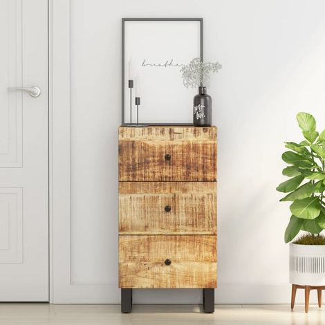 Sideboard with 3 Drawers 40x33.5x75 cm Solid Wood Mango vidaXL (1/5)