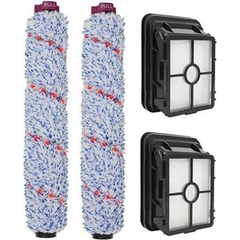 2 Ersatzfilter für den waschbaren 3-in-1-Mehrzweckreiniger Bissell Crosswave 1866 und 2 Mehrzweck-Walzenbürsten 1868, kompatibel mit der Bissell Crosswave Serie 17132 und 1785 (Kombinationspackung) (1/5)