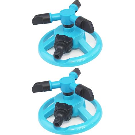2 pcs Arroseur de pelouse à 360 °, arroseur de jardin, buse rotative automatique pour arrosage automatique de la pelouse, du jardin et du potager (bleu) (1/5)