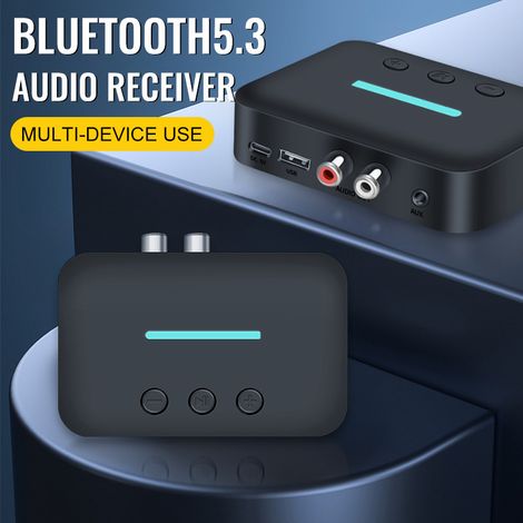 Version 5.3 Bluetooth audio receiver for USB flash drive music playback, converting old-style speakers to wireless Bluetooth adapter. (1/3)