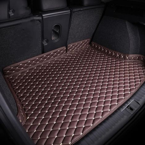 Tapis Coffre Voiture pour BMW 2 Series Gran Tourer (F46) 2015-2018, Cuir Protection Tapis imperméable Voiture Accessoires,D/Brown (1/5)
