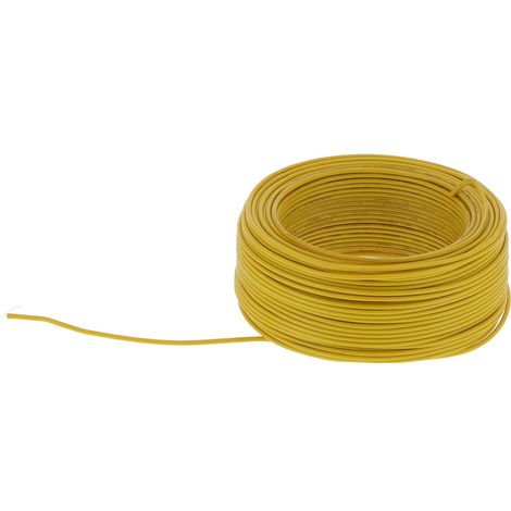 Fil de cuivre rouge massif isolé en PVC, de calibre 19, de longueur 100 m (BVR-1 x 2,5). (1/5)