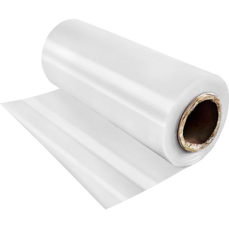 Film pour serre 3,7 x 7,6 m, polyéthylène de 6 mm d'épaisseur, plastique transparent résistant aux UV, film polyéthylène garde au chaud (1/5)
