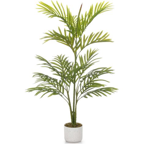 Palmier Aréca artificiel 110 cm – grande plante factice réaliste pour salon et bureau – GarveeLife (1/5)