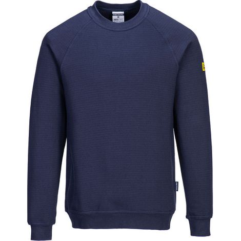 Sudadera antiestática ESD colores corporativos, para personalizar AS24 XL Azul Navy