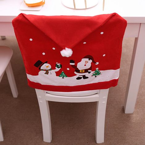 Ensemble de chaises non tissées et ensemble de tabourets bonhomme de neige à motif dessin animé (1/5)