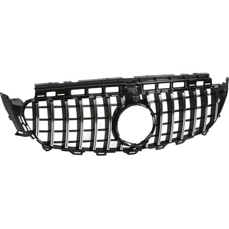 Calandre style Panamericana GT avec trous pour caméra, remplacement pour Mercedes Benz Classe E W213 C238 S213 pré-restylage 2017-2020 (électroplacage) (1/5)