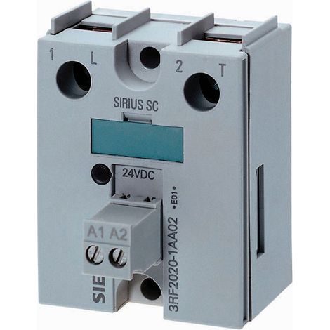 Relais statique Siemens, 50 A, Montage panneau, 24 V c.c., 460 V ( Prix pour 1 )