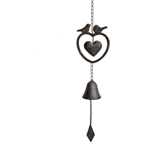 Clochette carillon coeur d'amour 63x13x7cm (1/3)