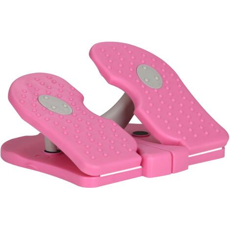 Steppers pour l'exercice, Mini Stepper Pliable Foot Peddle Under Desk Exercise Step Physiothérapie Leg Exerciser Mini Fitness Stepper(rose) (1/5)