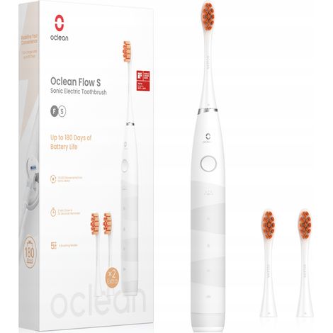 Spazzolino elettrico sonico OCLEAN Flow S, bianco, 1 pezzo. (1/5)