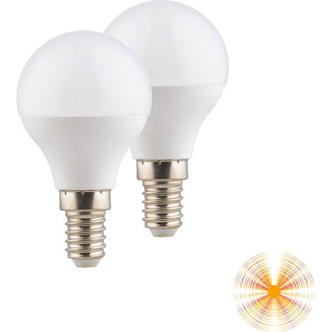 BIPACK LAMPADINA LED G45 E14 3000K 5W 430LM