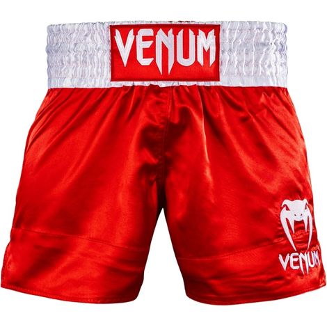Pantalones cortos clásicos Venum Muay Thai rojos talla L