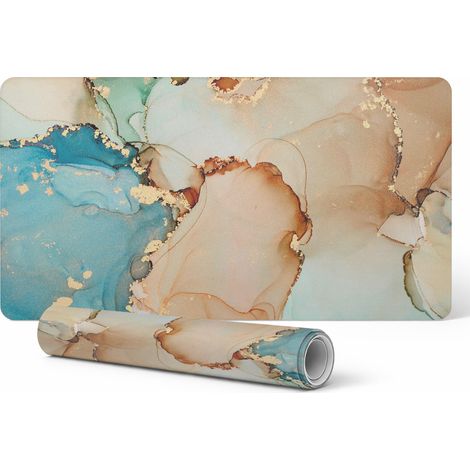 Alfombrilla decorativa para port谩til, acuarela abstracta, 120 x 60 cm