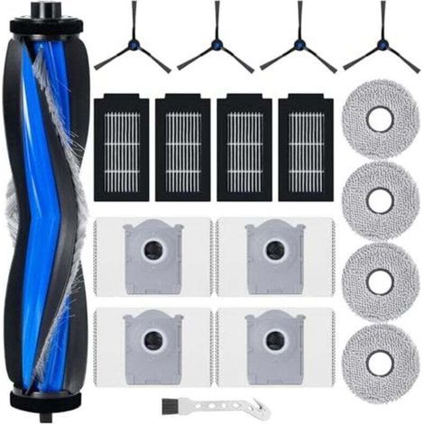 Kit accessoires Ecovacs 17pcs - Entretien T50 Omni/T50 Pro - Maison - 1 brosse, 4 HEPA, 4 latérales - Propriétaires de Ecovacs (1/4)