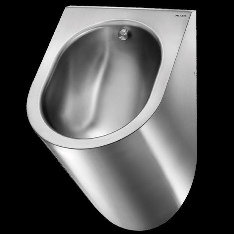Delabie Urinal DELTA wandh. Anschl. von hinten Edst. 1.4301 sat (1/3)