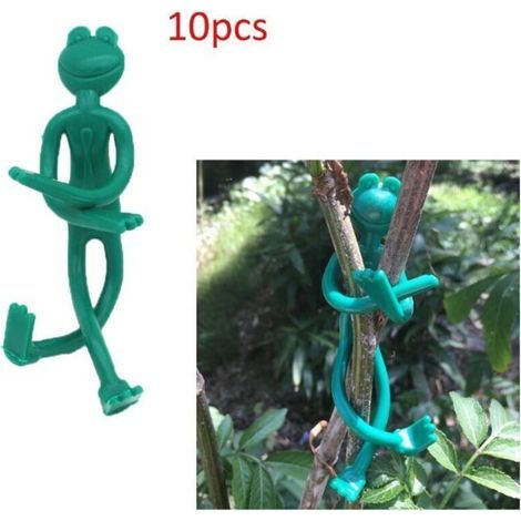 CSPARKV Attache-plantes forme grenouille - lot de 10 (1/4)