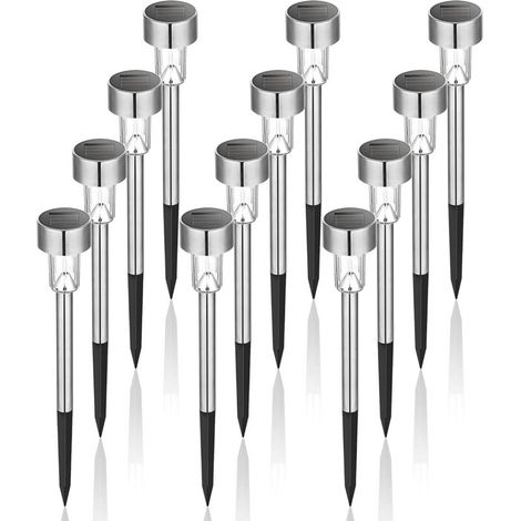 extérieur de lumières solaires de a mené le paquet léger de paysage/voie allume l'acier inoxydable-12 (1/5)