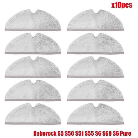 Accessoires pour aspirateur robot Xiaomi Roborock S5 S50 S51 S55 S6 S60 S6 Pure : brosse principale/latérale, filtre HEPA, chiffon de nettoyage.