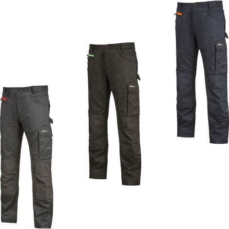 U-Power Rock Arbeitshose mit mehreren Taschen - XXXL - Dunkelgrau
